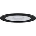 Elco Lighting 4 Shower Trim with Clear Reflector and Frosted Glass Pinhole Trim" EL1415B